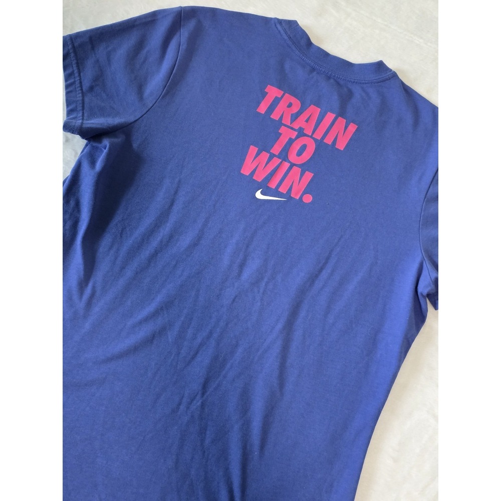 Nike Dri Fit Womens Large Pruple Boycott Losing Train To Win Cotton Graphic Tee
